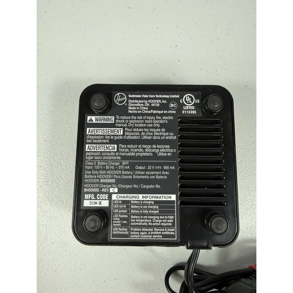 Hoover BH50005 Genuine Battery Charger for Hoover Linx Vacuum BH50000 OEM